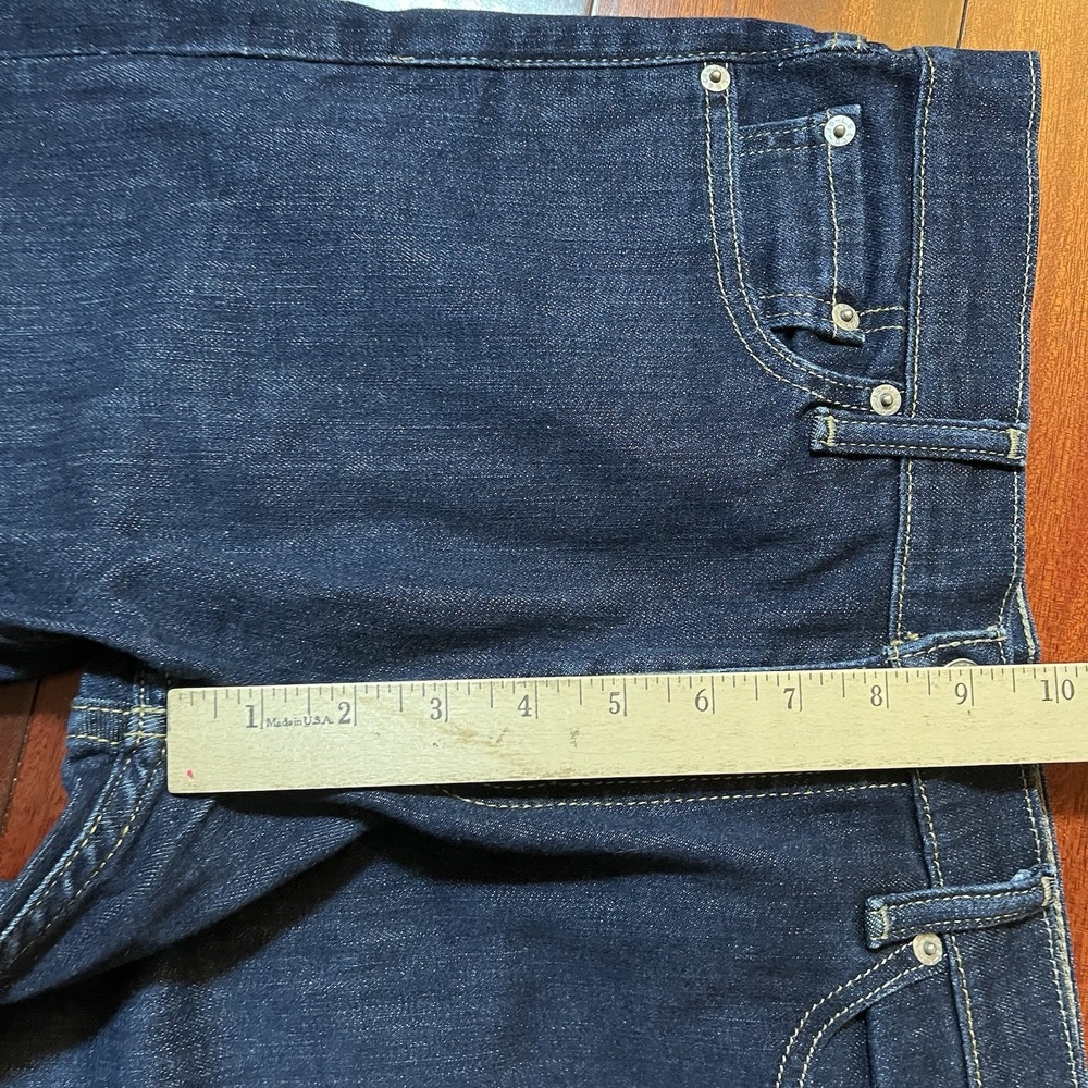 Levis Jeans Mens 29x32 (32x31) Blue Dark Wash 513 Slim Straight Work Casual - Picture 9 of 10